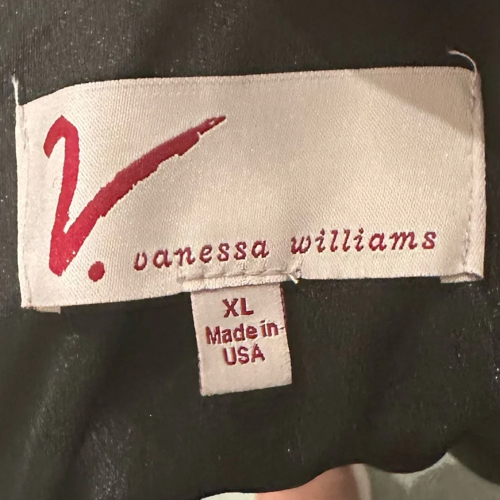 V. by Vanessa Williams Woven Geo Printed Bell Sleeve Lined Dress Size XL - Picture 5 of 8